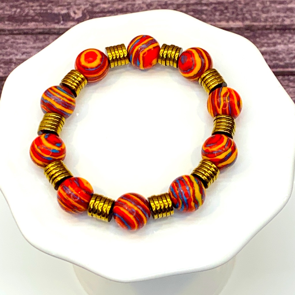 Red Malachite Bracelet 10$